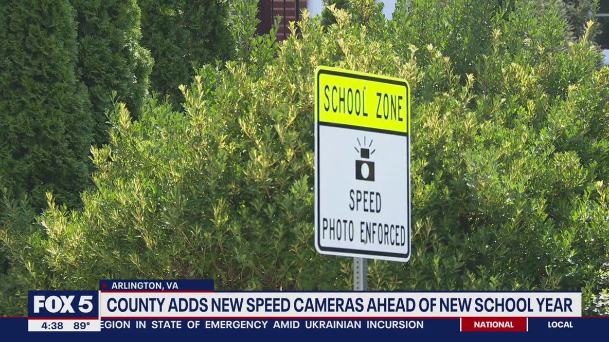 10 speed cameras installed in Arlington County